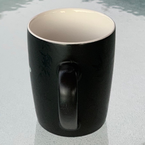 Starbucks 2020 Etched Floral Black Coffee Mug - Picture 3 of 7